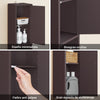 SoBuy BZR34-II-BR Mueble Columna de Baño con 5 Estantes Abiertos 2 Puertas y 1 Cajón Marron