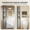 SoBuy BZR34-II-HG Mueble columna para Baño Armario alto de baño Gris