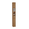 SoBuy BZR34-II-PF Mueble Columna de Baño con 5 Estantes Abiertos 2 Puertas y 1 Cajón Marrón