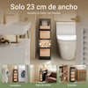 Preventa-SoBuy BZR54-II-SCH Mueble de Baño Estrecho con 1 Bandeja Extraíble y 3 Cajones Negro