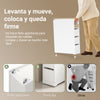 SoBuy BZR54-K-W Mueble Baño Estrecho con Ruedas Ancho 20cm Blanco