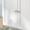 SoBuy BZR84-W Mueble de Pared con 2 Puertas 1 Toallero Blanco