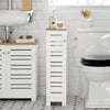 Preventa-SoBuy BZR85-W Soporte para Papel Higiénico para baño Blanco 20 x 18 x 75 cm