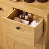 SoBuy BZR97-SN Armario de Baño con 1 Cesto y 3 Cajones Madera Natural