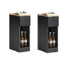 SoBuy FBT111-SCHx2 Set de 2 Mesitas de Noche con 1 cajón Negro