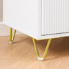 SoBuy FBT123-W Mesita de Noche con 2 cajones 40 x 40 x 47 cm