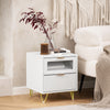 SoBuy FBT123-W Mesita de Noche con 2 cajones 40 x 40 x 47 cm
