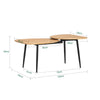 SoBuy FBT127-N Mesita de Café Mesa de Centro 100 x 54 x 45 cm