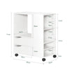 SoBuy FBT129-W Soporte para Impresora de archivador con 2 Cajones y 5 Compartimentos