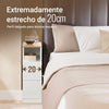 Preventa-SoBuy FBT149-WN Mesa Estrecha con 1 Estante Abierto y 2 Cajones