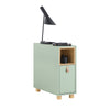 SoBuy FBT161-GR Mesa Auxiliar para sofá con Cajón Verde L24xH60xD60 cm