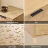 SoBuy FBT166-N Mesita de Noche con 2 cajones y Estante 40 x 42 x 47 cm