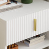 SoBuy FBT176-E-W Mesita de Noche Flotante con luz LED con Sensor Blanca