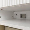 SoBuy FBT176-E-W Mesita de Noche Flotante con luz LED con Sensor Blanca