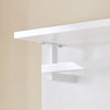 SoBuy FHK36-W Estante de Pared con 4 Ganchos Blanco 100 x 70 cm