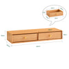SoBuy FHK37-N Estantes de Pared Perchero de pared con 2 cajones Natural