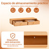 SoBuy FHK37-N Estantes de Pared Perchero de pared con 2 cajones Natural