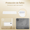 SoBuy FHK38-W Estantes de Pared con tira LED Perchero de pared con 2 cajones Blanco