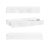 SoBuy FHK38-W Estantes de Pared con tira LED Perchero de pared con 2 cajones Blanco