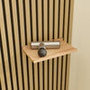 SoBuy FHK40-N Estantería de Pared Flotante de Roble con 2 Estantes y 3 Ganchos Natural 120x19x120 cm