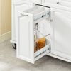 SoBuy FKW100-WN Carrito de Cocina con 2 cajones y 3 Puertas Blanco