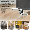 SoBuy FKW113-SCH Carrito de Servicio con Estantes Laterales Cajón Puertas y Toallero Negro