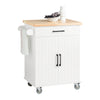 SoBuy FKW119-WN Carrito Auxiliar de Cocina con 2 Puertas 1 Cajón 1 Toallero