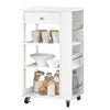 SoBuy FKW12-II-W Carrito Auxiliar de Cocina con 3 Estantes y 1 Cajón