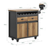 SoBuy FKW122-SCH Carrito Auxiliar de Cocina con 2 Cajones y 2 Puertas