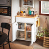 SoBuy FKW125-WN Carrito de Cocina con 1 Cajón y 2 Puertas 1 Toallero 74 x 40 x 85 cm