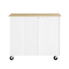 SoBuy FKW133-WN Carrito de Cocina Mueble Auxiliar con Ruedas y Encimera Blanco 99x40x85 cm