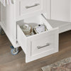 SoBuy FKW30-II-W Carrito de Cocina con 3 Cajones y 2 Puertas 115 x 46 x 90 cm