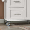 SoBuy FKW30-II-W Carrito de Cocina con 3 Cajones y 2 Puertas 115 x 46 x 90 cm
