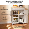 Carrito SoBuy FKW45-KA cajón grande utensilios cocina apertura suave marrón claro bambú