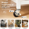 SoBuy FKW62-II-WN Carrito de Servicio con Ruedas 2 Estantes y 2 Cajones,