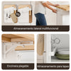 SoBuy FKW71-III-WN Isla de Cocina con ruedas 2 cajones y 4 Puertas Blanco 115x(46-71)x92cm