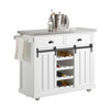 SoBuy FKW94-W Carrito de Cocina con 2 cajones y 2 Puertas