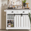 SoBuy FKW94-W Carrito de Cocina con 2 cajones y 2 Puertas