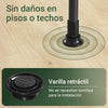 SoBuy FRG109-II-SCH Perchero Extensible con 2 Niveles Negro