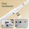 SoBuy FRG109-II-W Perchero Extensible con 2 Niveles Blanco