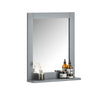 SoBuy FRG129-SG Mueble de Pared con Espejo con 1 Estante Gris