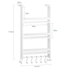 SoBuy FRG150-W Especiero de Pared en 3 Niveles Blanco