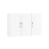 Preventa-SoBuy FRG231-L-W Mueble de Pared Armario Suspendido con 3 Puertas Blanco