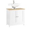 SoBuy FRG237-WN Mueble para Debajo del Lavabo con 2 Puertas 60 x 35 x 59 cm