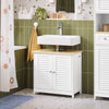 SoBuy FRG237-WN Mueble para Debajo del Lavabo con 2 Puertas 60 x 35 x 59 cm