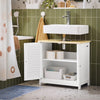 SoBuy FRG237-WN Mueble para Debajo del Lavabo con 2 Puertas 60 x 35 x 59 cm