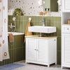 SoBuy FRG237-WN Mueble para Debajo del Lavabo con 2 Puertas 60 x 35 x 59 cm