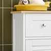 SoBuy FRG238-WN Armario para Baño con 2 Cajones y 2 Puertas 60 x 35 x 88cm
