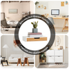 SoBuy FRG92-WN Estante de pared con cajón Blanco y bambú natural
