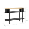 SoBuy FSB102-SCH Mesa Consola Entrada Moderna Mueble Recibidor Estrecho con Almacenamiento